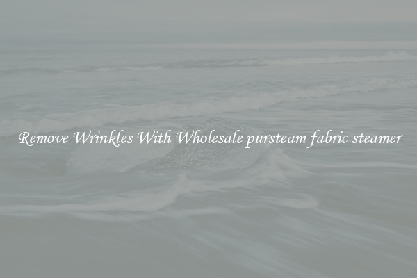 Remove Wrinkles With Wholesale pursteam fabric steamer