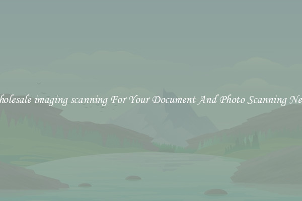 Wholesale imaging scanning For Your Document And Photo Scanning Needs