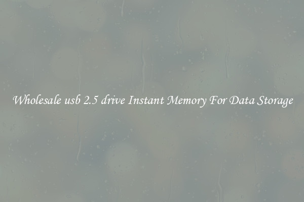 Wholesale usb 2.5 drive Instant Memory For Data Storage