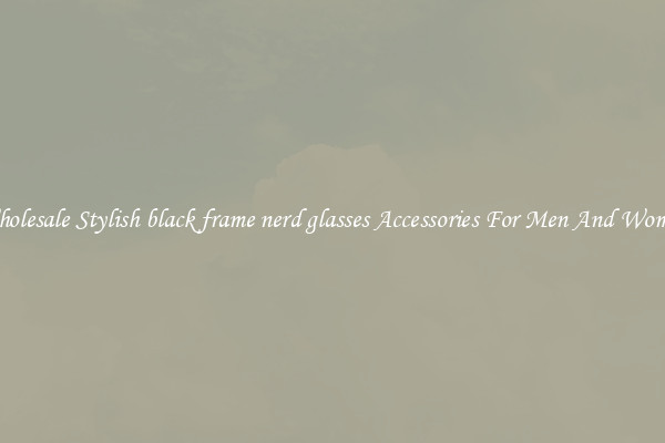 Wholesale Stylish black frame nerd glasses Accessories For Men And Women