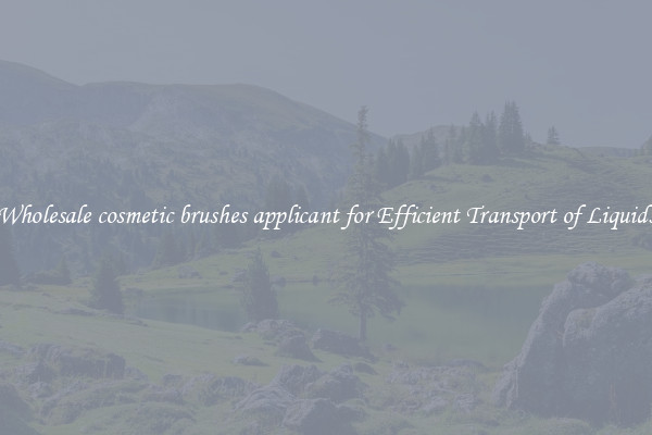 Wholesale cosmetic brushes applicant for Efficient Transport of Liquids