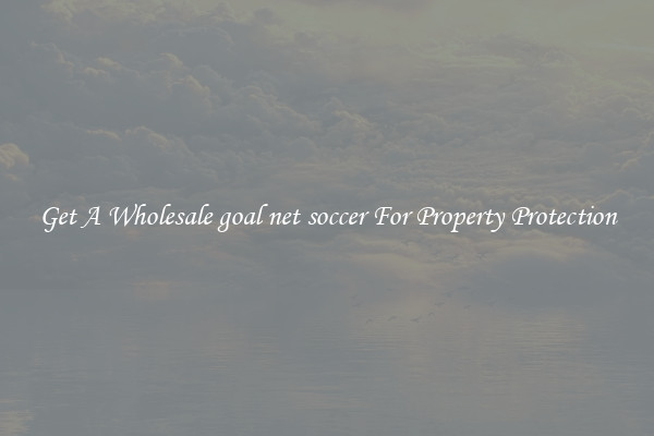 Get A Wholesale goal net soccer For Property Protection