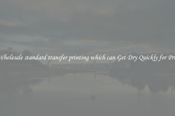 The Wholesale standard transfer printing which can Get Dry Quickly for Printing