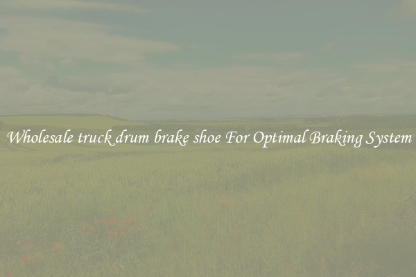 Wholesale truck drum brake shoe For Optimal Braking System