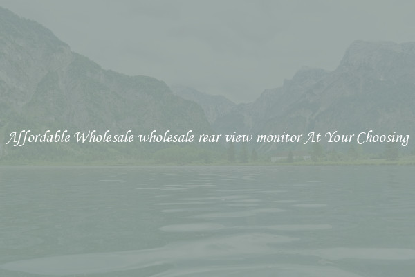Affordable Wholesale wholesale rear view monitor At Your Choosing