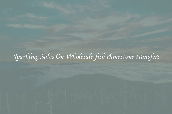 Sparkling Sales On Wholesale fish rhinestone transfers