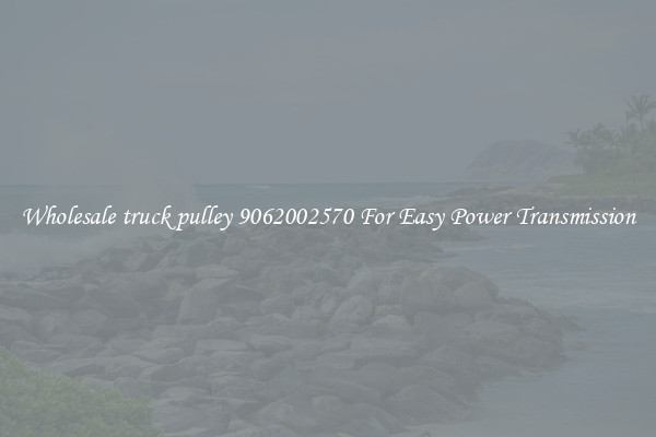Wholesale truck pulley 9062002570 For Easy Power Transmission