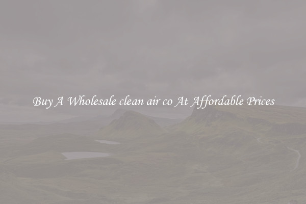 Buy A Wholesale clean air co At Affordable Prices