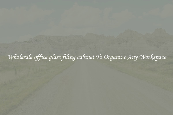 Wholesale office glass filing cabinet To Organize Any Workspace