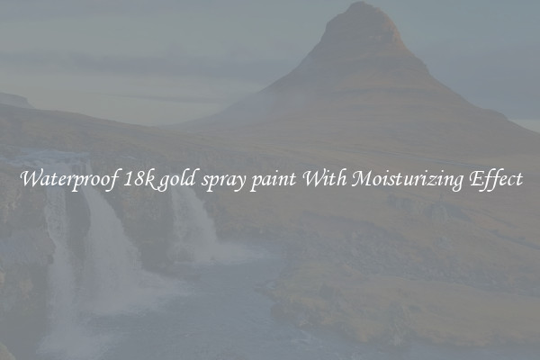 Waterproof 18k gold spray paint With Moisturizing Effect