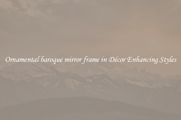 Ornamental baroque mirror frame in Décor Enhancing Styles