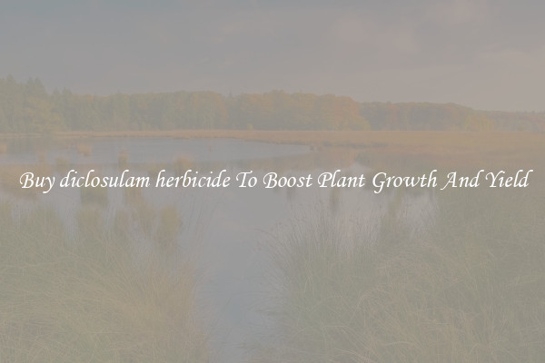 Buy diclosulam herbicide To Boost Plant Growth And Yield