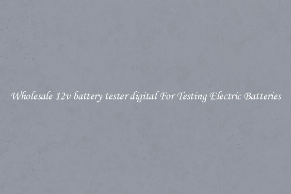 Wholesale 12v battery tester digital For Testing Electric Batteries
